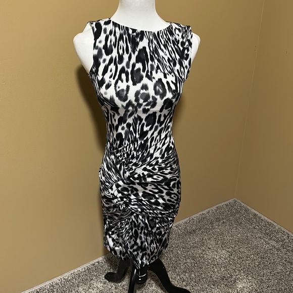 Cache Dresses & Skirts - 😊 NWT Cache Leopard Print Body-Con Dress